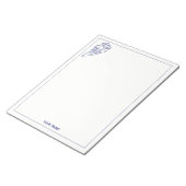 Hilton Head Island SC  Map Navy Blue Notitieblok (Schuin)