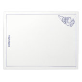 Hilton Head Island SC  Map Navy Blue Notitieblok (Voorkant)