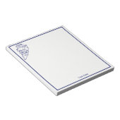 Hilton Head Island SC  Map Navy Blue Notitieblok (Schuin)