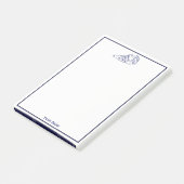 Hilton Head Island SC Map Navy Blue Post-it® Notes (Schuin)