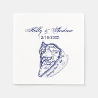 Hilton Head Island SC Vintage Kaart Navyblauw