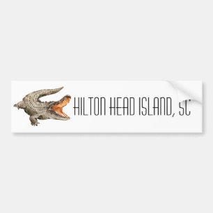 Hilton Head Island South Carolina Alligator Bumpersticker