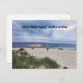 Hilton Head Island South Carolina Beach Storm Briefkaart (Voorkant / Achterkant)