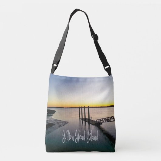 Hilton Head Island South Carolina Crossbody Tas (Achterkant)