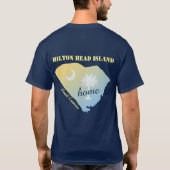 Hilton Head Island South Carolina Lowcountry Home T-shirt (Achterkant)