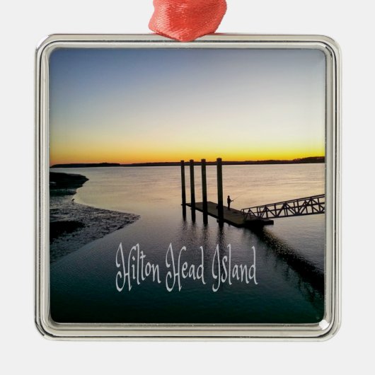 Hilton Head Island South Carolina Metalen Ornament (Voorkant)