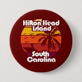 Hilton Head Island South Carolina Ronde Button 7,6 Cm (Voorkant)
