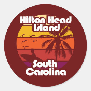 Hilton Head Island South Carolina Ronde Sticker