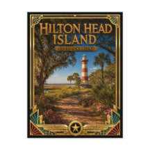 Hilton Head Island South Carolina Vintage Kunst