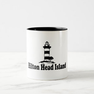 Hilton Head Island. Tweekleurige Koffiemok
