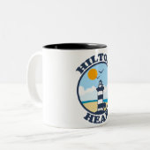 Hilton Head Island. Tweekleurige Koffiemok (Voorkant links)