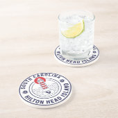 Hilton Head Island Vuurtoren Retro Sunset Zandsteen Onderzetter (Zijkant)