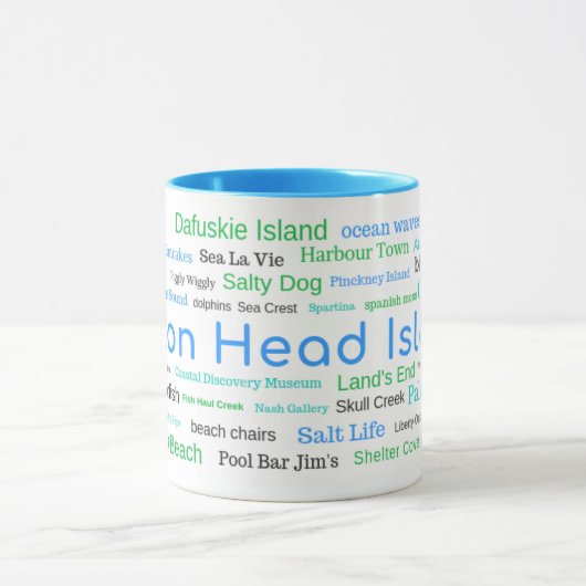 Hilton Head Island Word Cloud Mok (Midden)