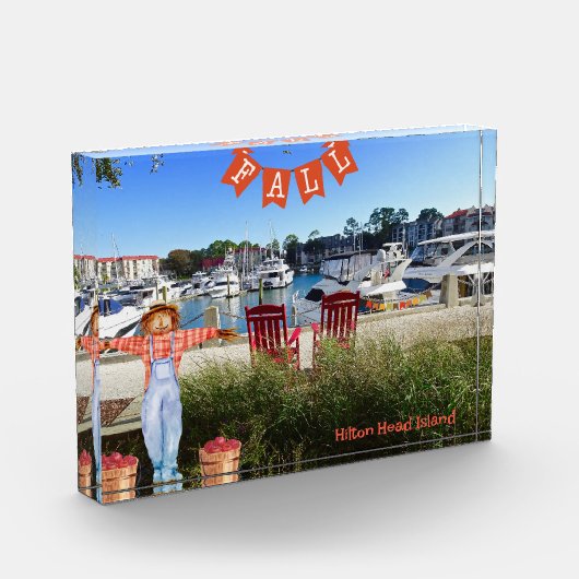 Hilton Head Island Zee Pines Marina Herfst vogelve Fotoblokken (Links)