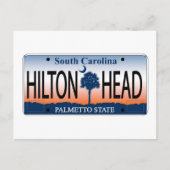 HILTON HEAD License Bord Briefkaart (Voorkant)