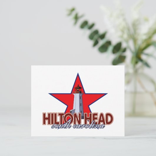 Hilton Head Lighthouse Briefkaart (Staand voorkant)