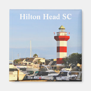 Hilton Head Lighthouse, fotografie op Magnet