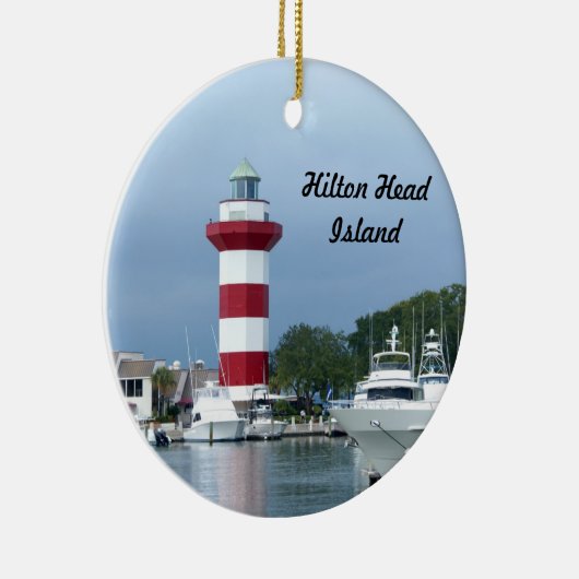 Hilton Head Lighthouse Keramisch Ornament (Rechts)