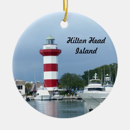Hilton Head Lighthouse Keramisch Ornament (Voorkant)