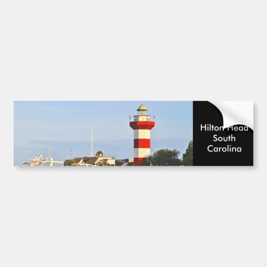 Hilton Head Lighthouse op Bumpersticker (Voorkant)