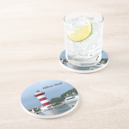 Hilton Head Lighthouse Zandsteen Onderzetter (Zijkant)