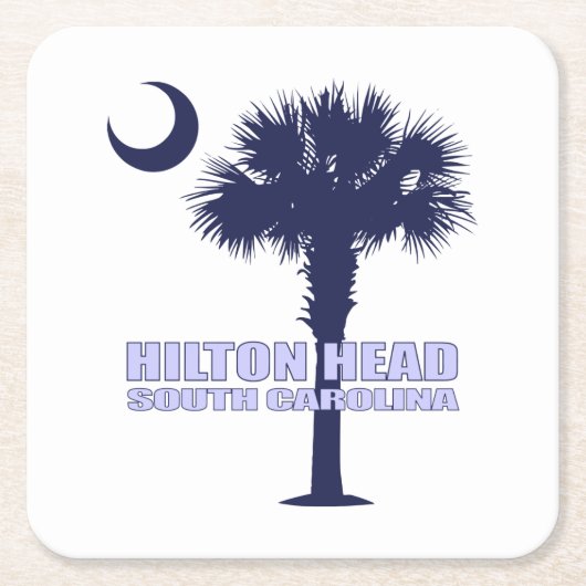 Hilton Head (palmetto)2 Kartonnen Onderzetters (Voorkant)