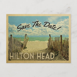 Hilton Head Save the Date  Beach Nautical Aankondigingskaart