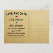 Hilton Head Save the Date  Beach Nautical Aankondigingskaart (Achterkant)