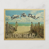Hilton Head Save the Date  Beach Nautical Aankondigingskaart (Voorkant)