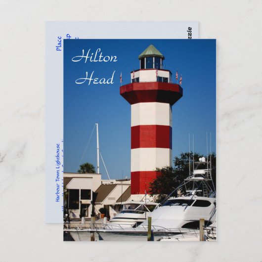 Hilton Head, SC Harbour Town Lighthouse Briefkaart (Voorkant / Achterkant)