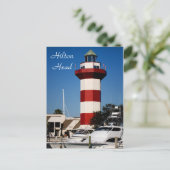 Hilton Head, SC Harbour Town Lighthouse Briefkaart (Staand voorkant)