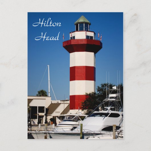 Hilton Head, SC Harbour Town Lighthouse Briefkaart (Voorkant)