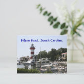 Hilton Head, SC Harbour Town Lighthouse Briefkaart (Staand voorkant)