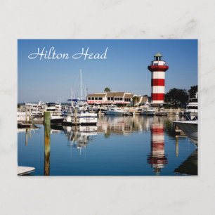 Hilton Head, SC Harbour Town Lighthouse Briefkaart