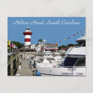 Hilton Head, SC Harbour Town Lighthouse Briefkaart