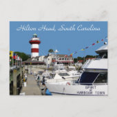 Hilton Head, SC Harbour Town Lighthouse Briefkaart (Voorkant)