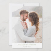 Hilton Head SC Kaart Sage Groen Elegant Huwelijk (Achterkant)