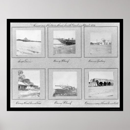 Hilton Head, SC Photo Vignettes 1862 Poster (Voorkant)