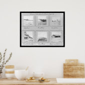 Hilton Head, SC Photo Vignettes 1862 Poster (Keuken)