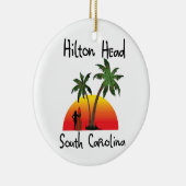 Hilton Head South Carolina Keramisch Ornament (Rechts)