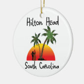 Hilton Head South Carolina Keramisch Ornament (Links)