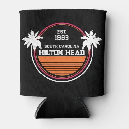 Hilton Head South Carolina - Retro Vintage 60s Blikjeskoeler (Voorkant)