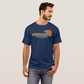Hilton Head South Carolina Sun Palm Trees T-shirt (Voorkant volledig)