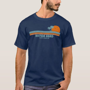 Hilton Head South Carolina Sun Palm Trees T-shirt