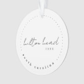 Hilton Head South Carolina Travel USA Simple Ornament (voorkant)