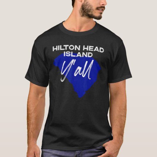 Hilton Head South Carolina Yall Sc Palmetto State T-shirt (Voorkant)