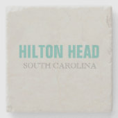 Hilton Head strand stijl stenen coaster Onderzetter (Voorkant)
