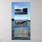 Hilton Head watertriptych Poster (Voorkant)