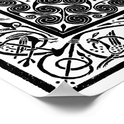 Hilton of Cadboll stone Poster (Hoek)