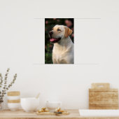 Hilton, portret van Labrador Retriever Poster (Keuken)